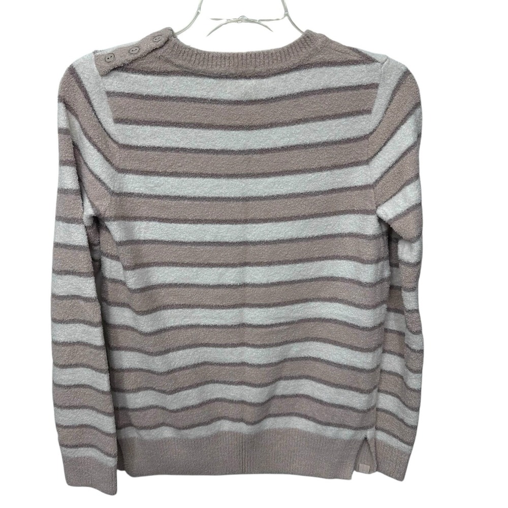 Barefoot Dreams Cozy Chic Crewneck Pullover Sweater Womens Small‎ Striped - Picture 5 of 10